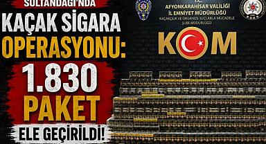 Sultandağı’nda Kaçak Sigara Operasyonu: 1.830 Paket Ele Geçirildi!