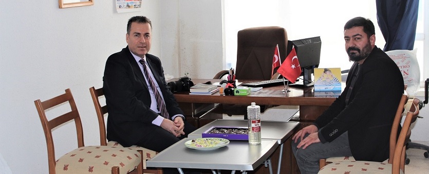 Kaymakam Kapankaya'dan Dinar Gündem Gazetesine Ziyaret