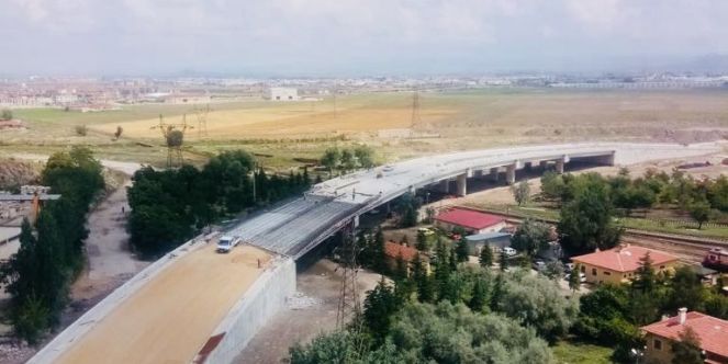 Muhsin Yazıcıoğlu üst Geçit çalışmaları