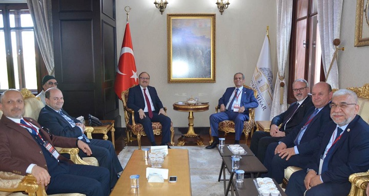 Türkiye Gazeteciler Federasyonu Genel Başkanı Vali Tutulmaz’ı Ziyaret Etti