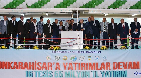 Bakan Eroğlu Afyonkarahisar’daki Yatırımların Temellerini Atmaya Devam Ediyor