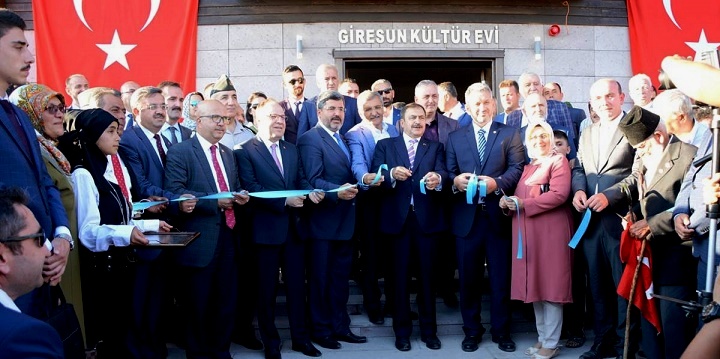 Giresunlular şehitliği Kültür Evi Bakan Eroğlu Tarafından Açıldı