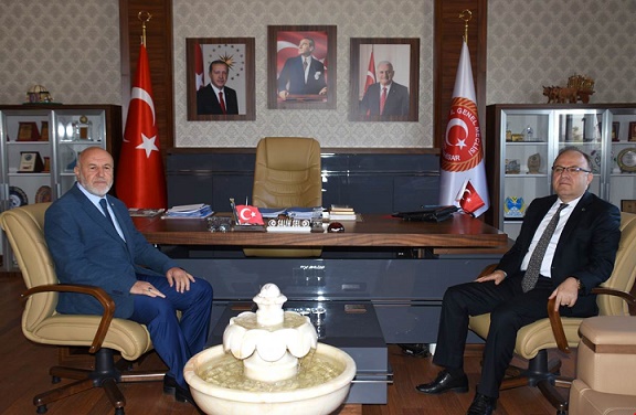 Vali Tutulmaz İgm Başkanı Sel’i Makamında Ziyaret Etti