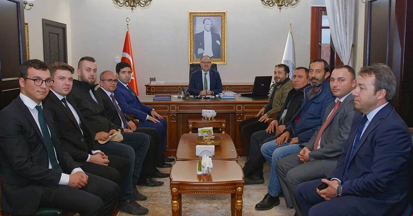 İhsaniye Kaymakamı Alper Taş Vali Tutulmaz'ı Ziyaret Etti