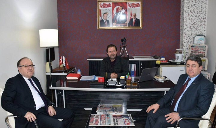 Vali Mustafa Tutulmaz İlimizdeki Haber Ajansları Temsilcilerine Ziyarette Bulundu