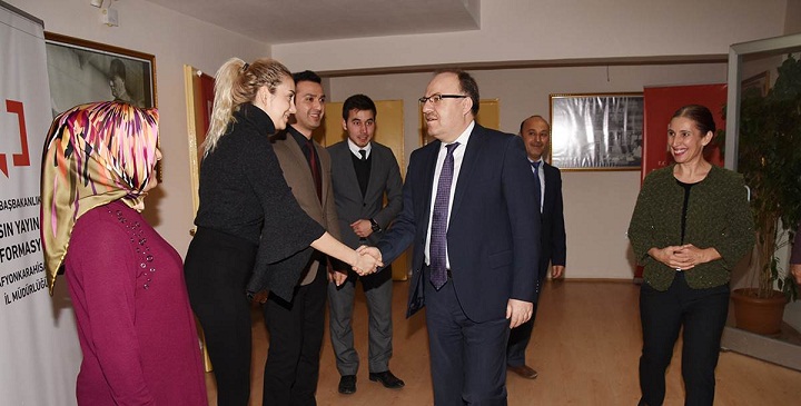 Vali Tutulmaz, Basın İlan Kurumu şube Müdürlüğünü Ziyaret Etti