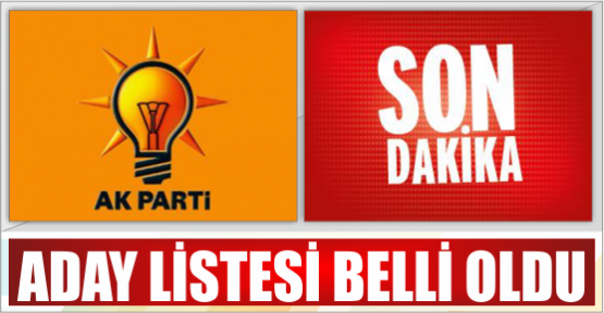 Afyonkarahisar Ak Parti Aday Adaylarından İlk 6 Aday Belli Oldu