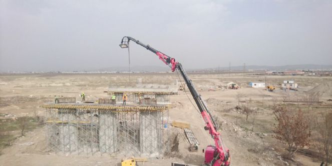 üst Geçit Köprü çalışmaları Devam Ediyor