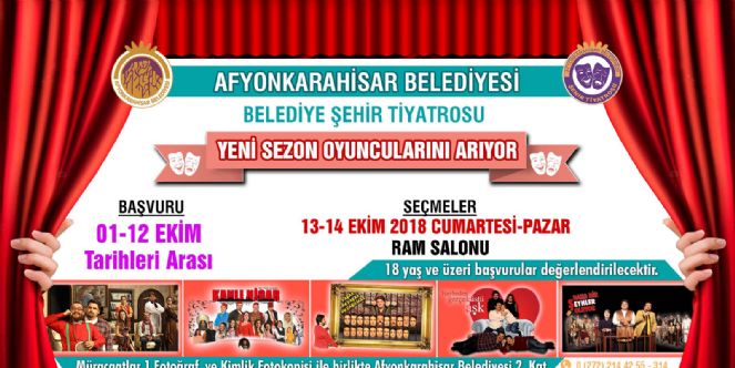 Tiyatro İçin Seçmeler Bu Hafta Sonu Yapılacak