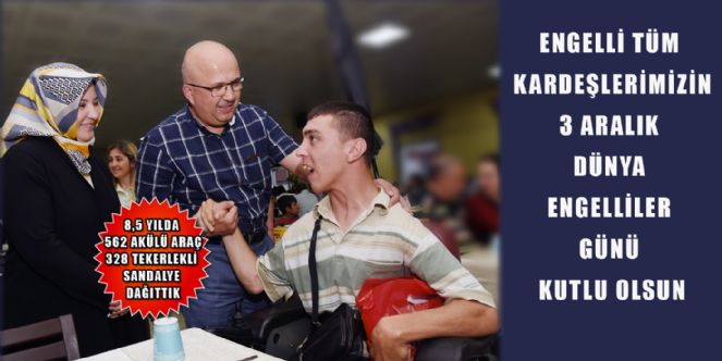 Başkan çoban´dan Dünya Engelliler Günü Mesajı