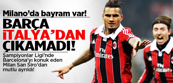Barça San Siro'dan çıkamadı!