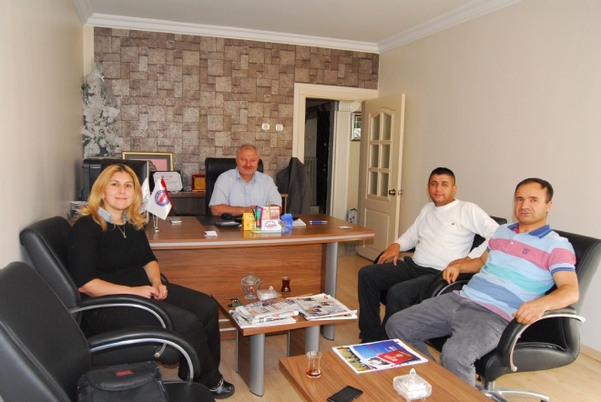 Ahmet Uçmak Afyon Sağlık-sen'i Ziyaret Etti