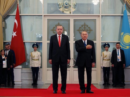 Cumhurbaşkanı Erdoğan, Kazakistan Akorda Sarayında