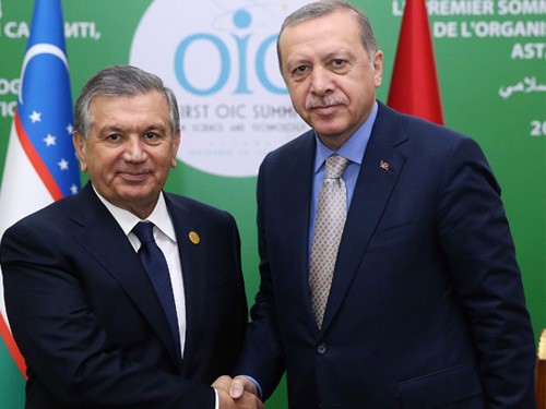 Cumhurbaşkanı Erdoğan, özbekistan Cumhurbaşkanı Mirziyoyev İle Görüştü