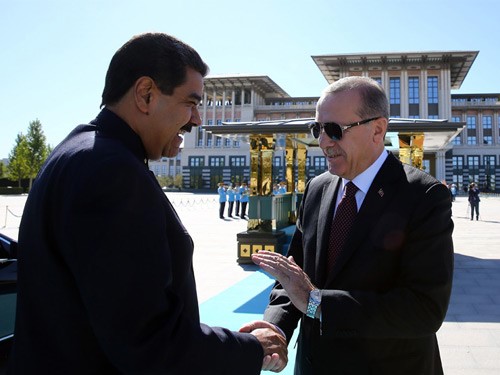 Venezuela Cumhurbaşkanı Maduro Cumhurbaşkanlığı Külliyesinde