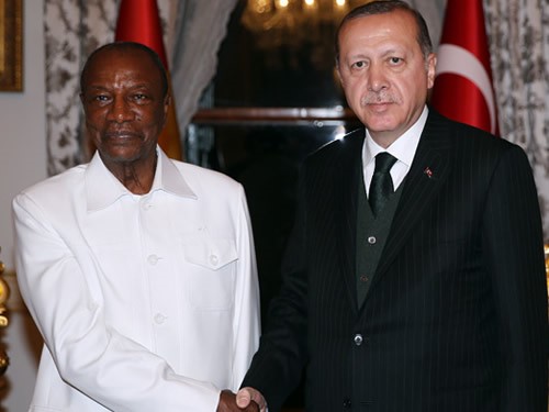 Cumhurbaşkanı Erdoğan, Gine Cumhurbaşkanı Conde İle Görüştü