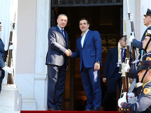 Cumhurbaşkanı Erdoğan, Yunanistan Başbakanı çipras’ı Kabul Etti