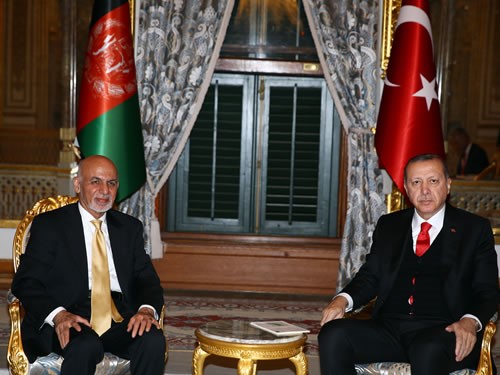 Cumhurbaşkanı Erdoğan, Afganistan Cumhurbaşkanı Gani İle Görüştü
