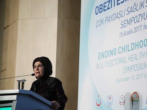 Emine Erdoğan, çocukluk çağı Obezitesinin önlenmesi Sempozyumu’na Katıldı