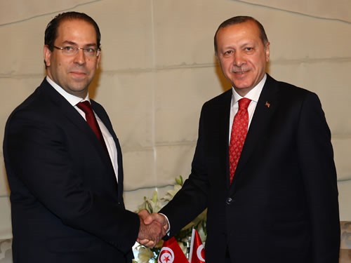 Cumhurbaşkanı Erdoğan, Tunus Başbakanı şahid'i Kabul Etti