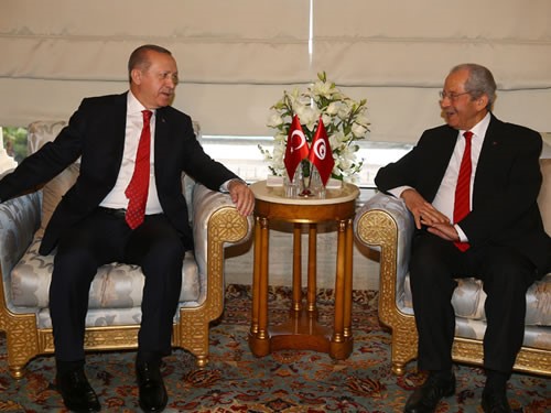 Cumhurbaşkanı Erdoğan, Tunus Meclis Başkanı En-nasır'ı Kabul Etti