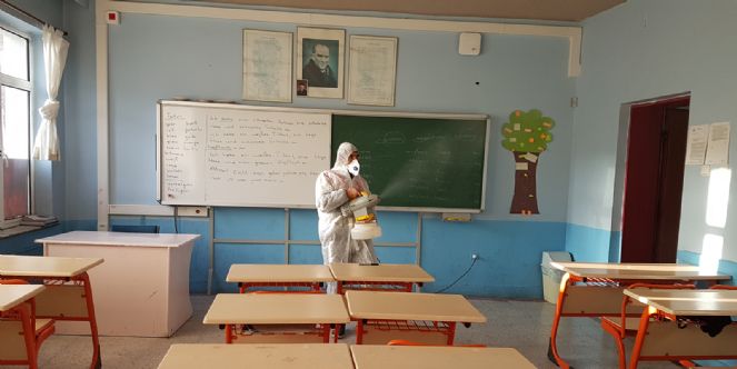 147 Eğitim Kurumu Dezenfekte Edildi