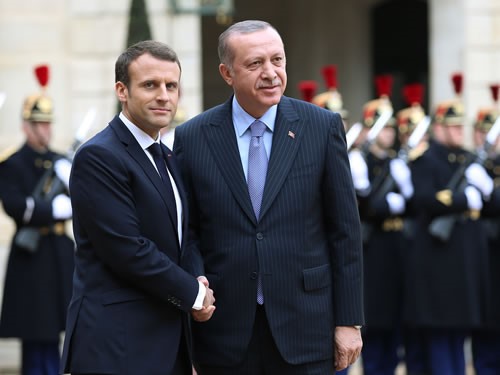 Cumhurbaşkanı Erdoğan, Fransa Elysee Sarayında