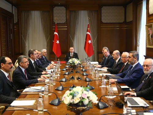 Cumhurbaşkanlığı Külliyesinde Güvenlik Toplantısı