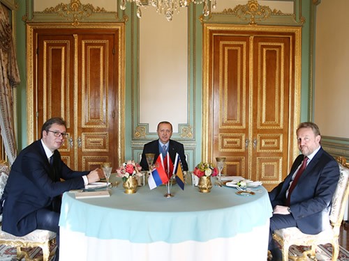 Cumhurbaşkanı Erdoğan, Sırbistan Cumhurbaşkanı Vucic Ve Bosna Hersek Devlet Başkanlığı Konseyi üyesi İzzetbegoviç İle Bir Araya Geldi