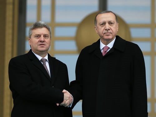 Makedonya Cumhurbaşkanı İvanov Cumhurbaşkanlığı Külliyesinde