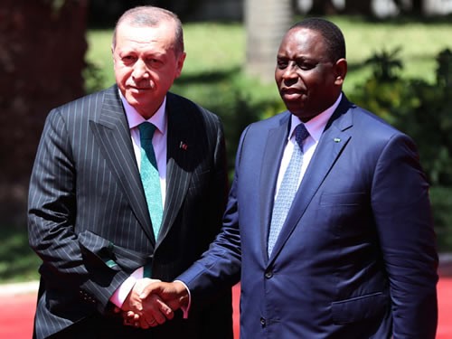 Cumhurbaşkanı Erdoğan, Senegal Cumhuriyet Sarayında