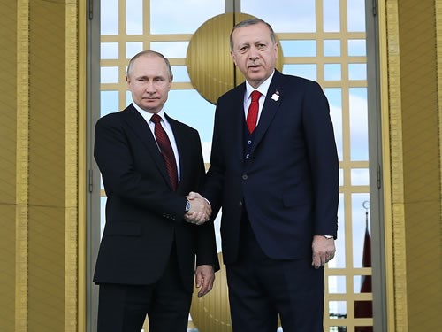 Rusya Devlet Başkanı Putin Cumhurbaşkanlığı Külliyesinde
