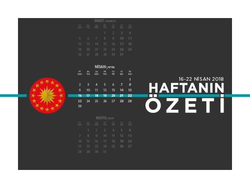 Haftanın özeti (16-22 Nisan 2018)