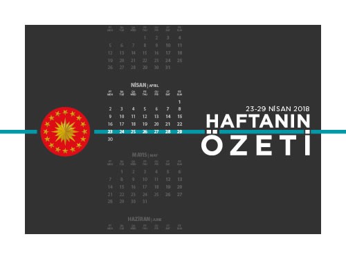 Haftanın özeti (23-29 Nisan 2018)