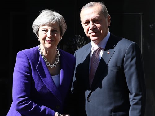 Cumhurbaşkanı Erdoğan, Birleşik Krallık Başbakanı Theresa May İle Görüştü