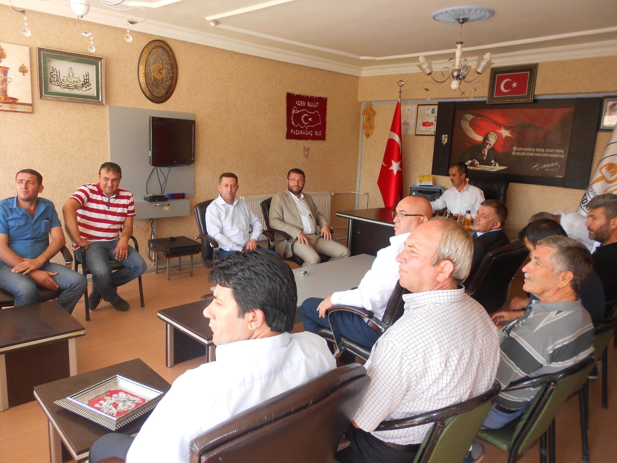 Milletvekili Parsak Ve İl Yönetiminden Pazarağaç Belediyesine Ziyaret