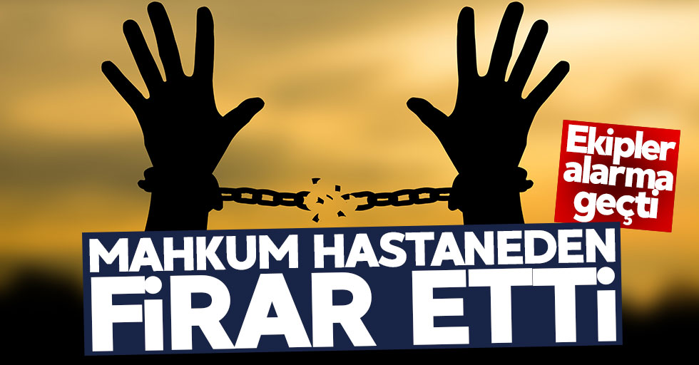 Mahkum Hastaneden Firar Etti..