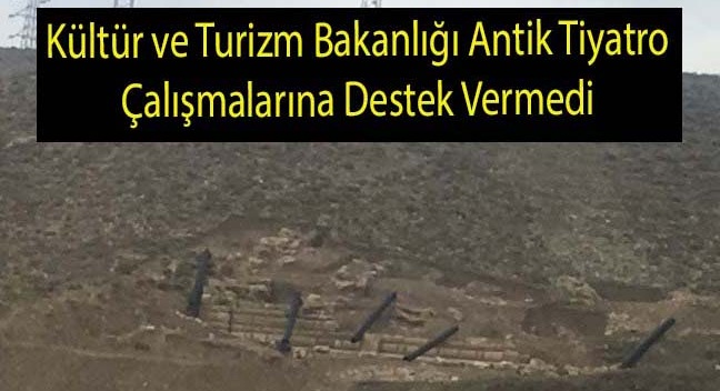 Dinar Antik Tiyatro çalışmalarını Vatandaşlar Eleştiriyor