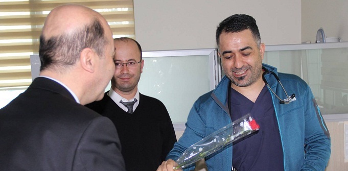 Başkan Bozkurt, Sağlık çalışanlarını Ziyaret Etti