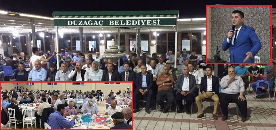 Düzağaç Belediyesi İftarına Yoğun İlgi