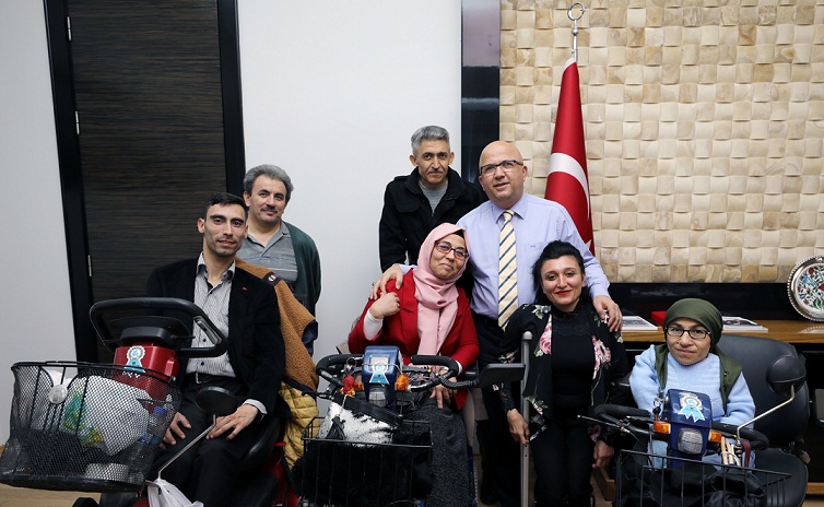 Sakatlar Derneğinden Başkan çoban'a Ziyaret