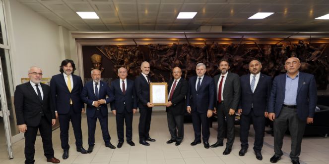 Başkan çoban, İto) Yönetim Kurulu’nu Makamında Kabul Etti