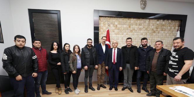 Afmok´tan Başkan çoban´a Ziyaret