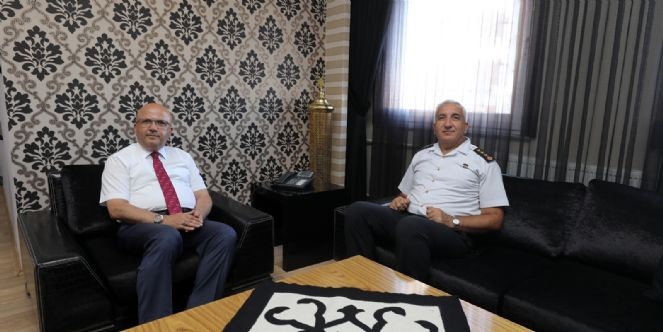 İl Jandarma Komutanı Orhan Sırma´dan Veda Ziyareti
