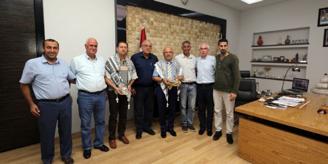 Filistin Heyetinden Başkan çoban´a Ziyaret