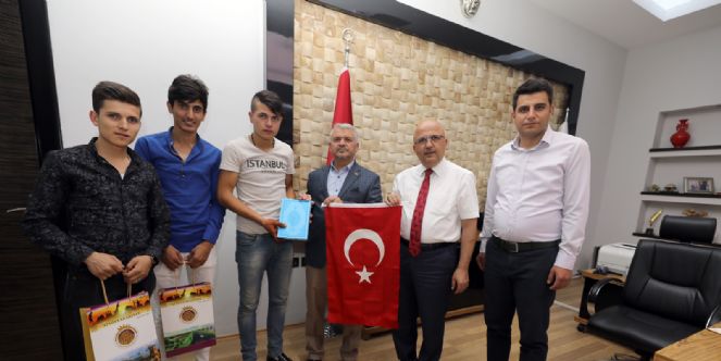 Asker Adaylarından Başkan çoban´a Ziyaret