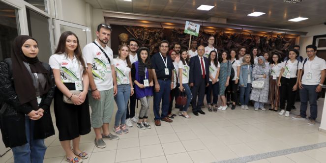 Başkan çoban Yabancı öğrencileri Ağırladı