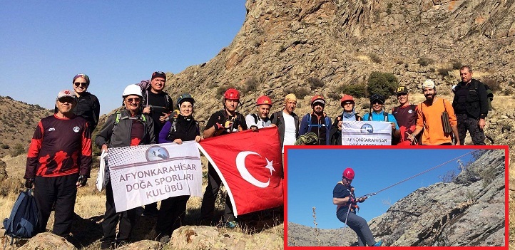 Afdos Ekibi Kayadan İple İndiler