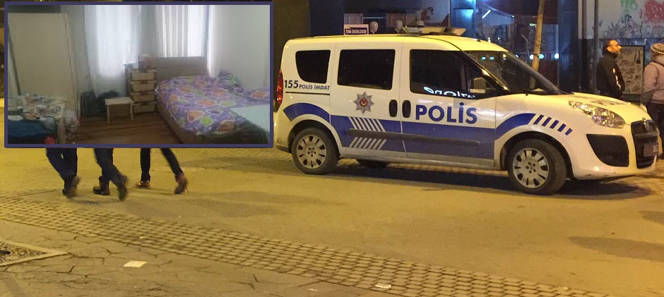 Kız öğrenci Yurdunda Erkek öğrenci çarşıyı Karıştırdı