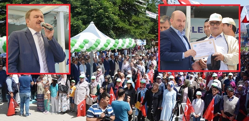 Bakan Eroğlu şuhut'da Temel Atma Törenine Geldi